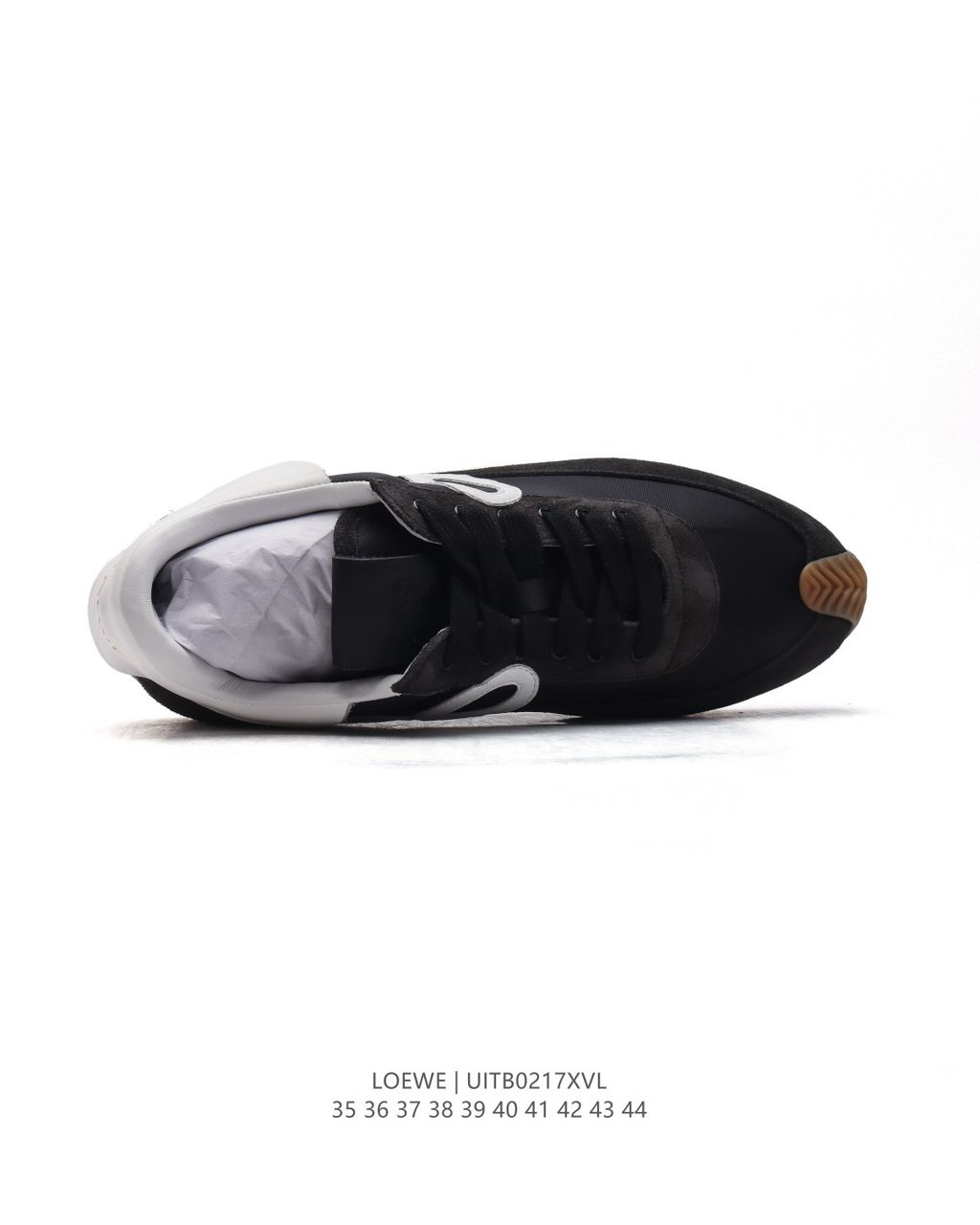 Tênis Runner Malha Preto Solado Contrastante
