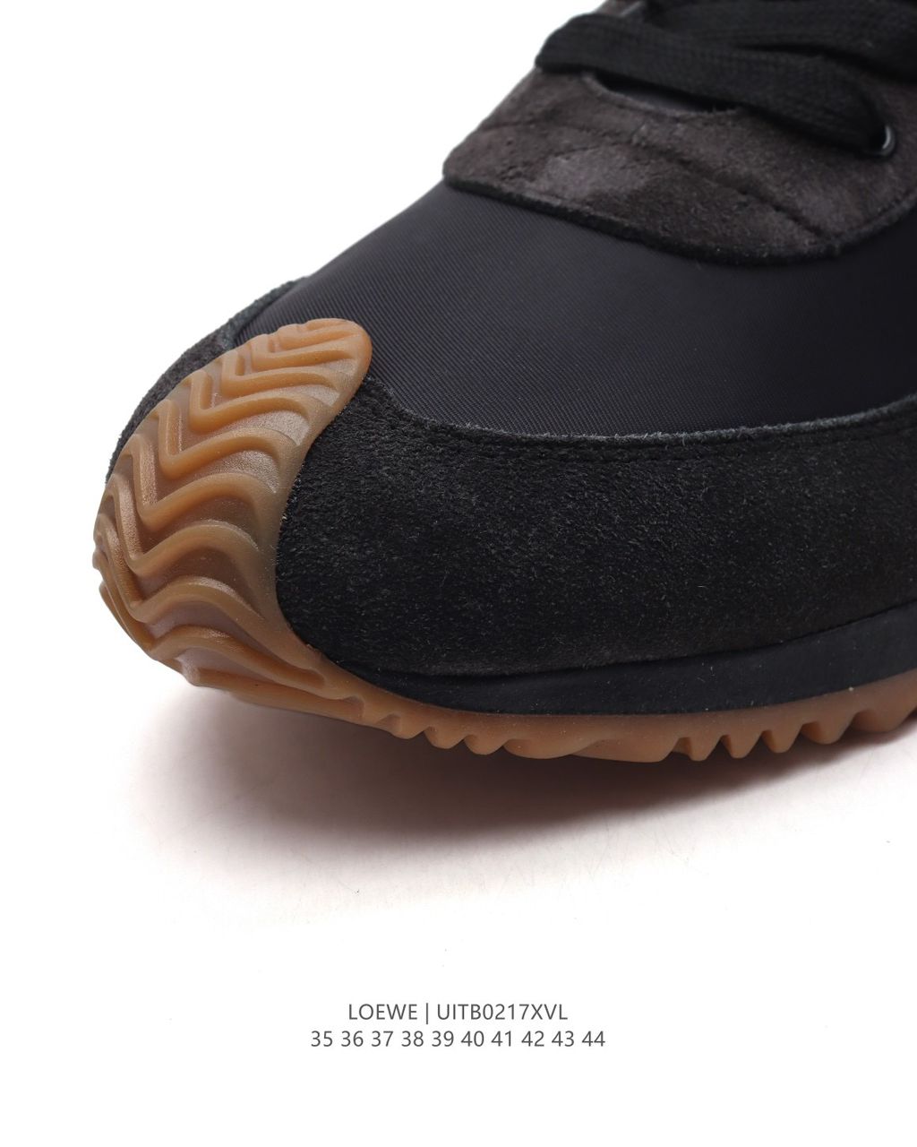 Tênis Runner Malha Preto Solado Contrastante