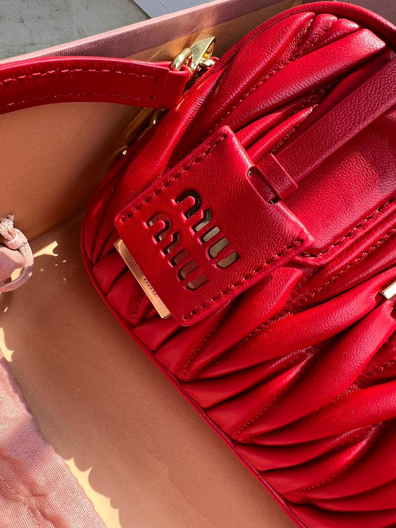 Bolsa Satchel Couro Vermelho Mini