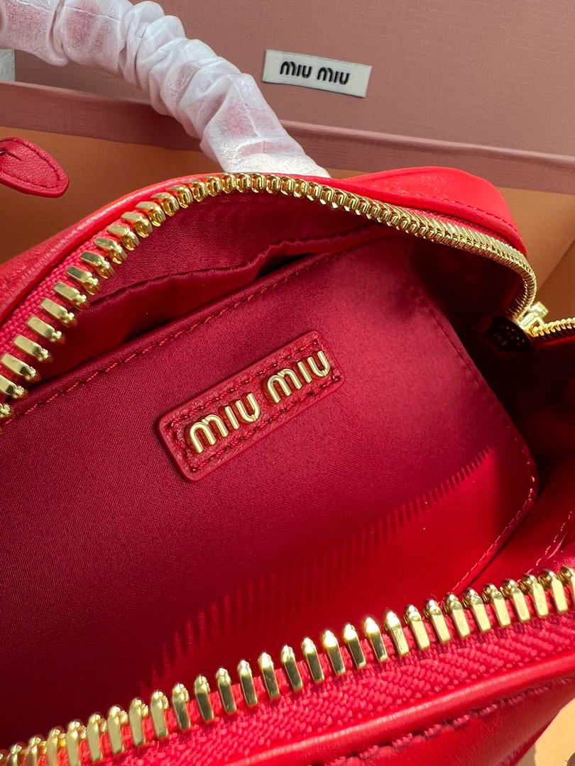 Bolsa Satchel Couro Vermelho Mini