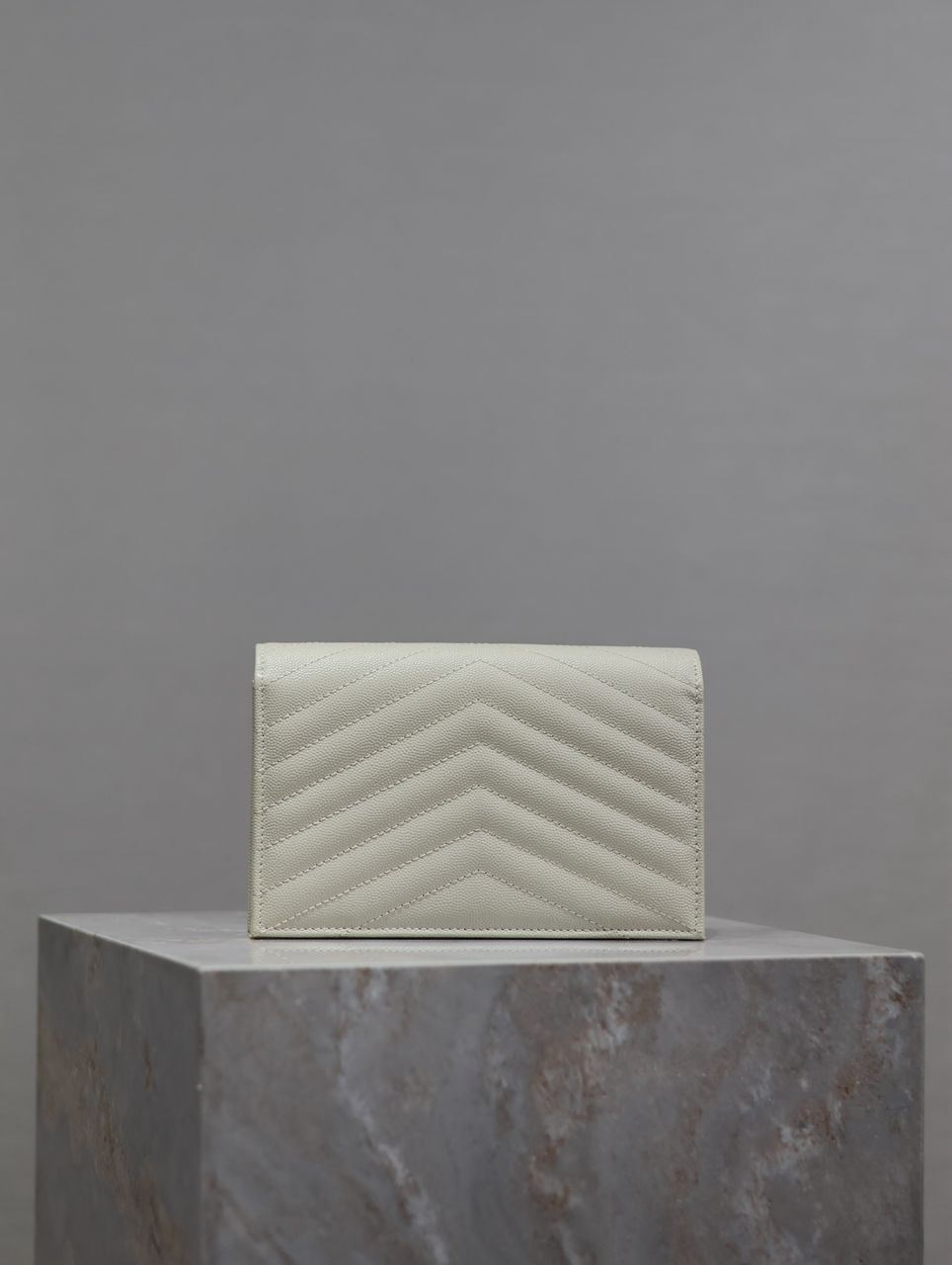 Bolsa Ombro Couro Branco Liso