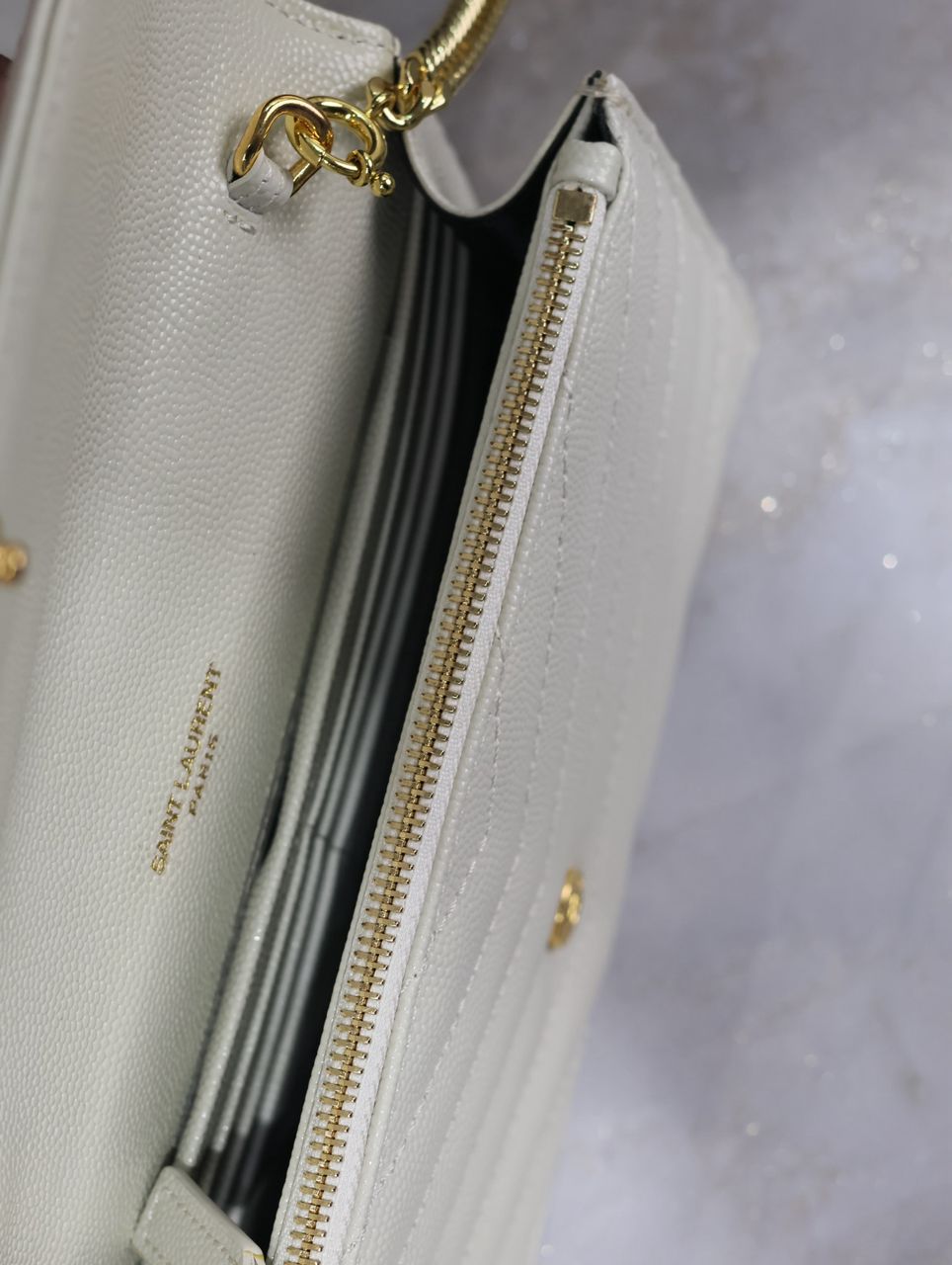 Bolsa Ombro Couro Branco Liso