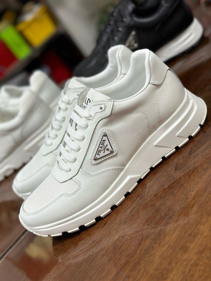 Tênis Couro Branco Cano Baixo Casual