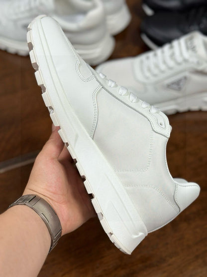 Tênis Couro Branco Cano Baixo Casual