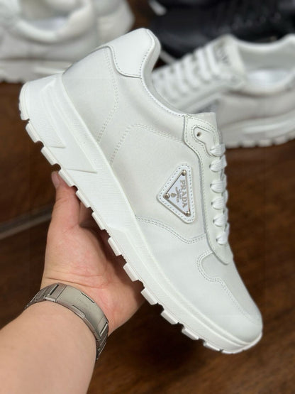 Tênis Couro Branco Cano Baixo Casual
