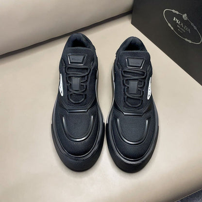 Tênis Runner Neoprene Preto Solado Robusto