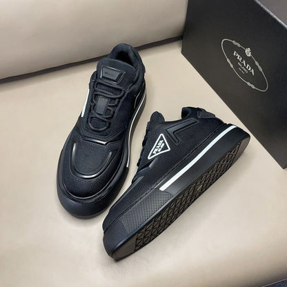 Tênis Runner Neoprene Preto Solado Robusto
