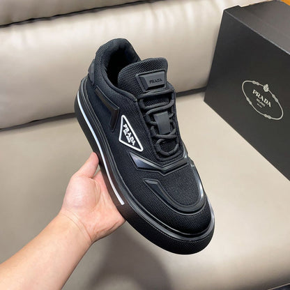 Tênis Runner Neoprene Preto Solado Robusto