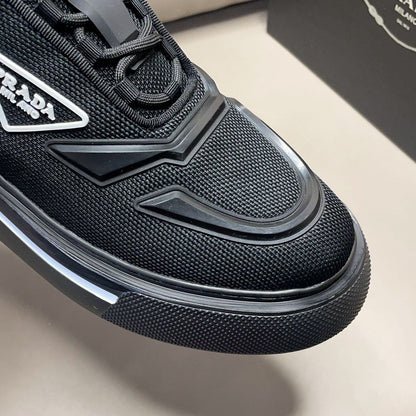 Tênis Runner Neoprene Preto Solado Robusto