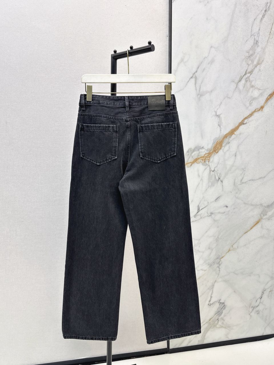 Calça Jeans Azul Escuro Cintura Alta