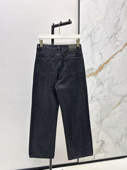 Calça Jeans Azul Escuro Cintura Alta