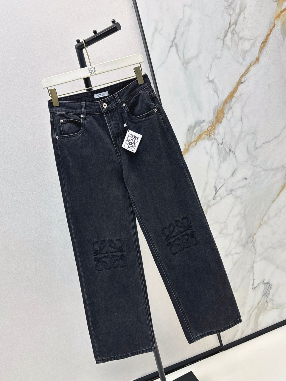 Calça Jeans Azul Escuro Cintura Alta