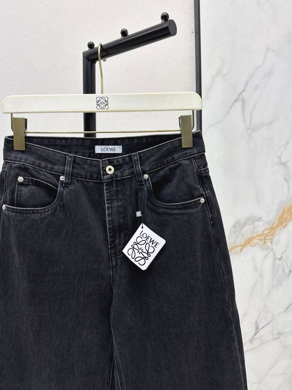 Calça Jeans Azul Escuro Cintura Alta