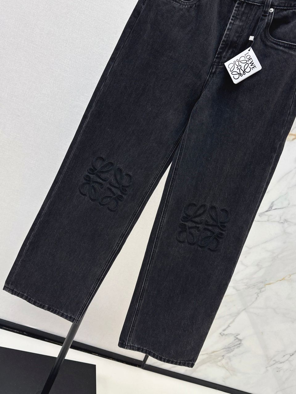 Calça Jeans Azul Escuro Cintura Alta