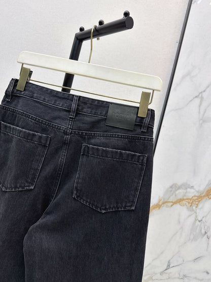 Calça Jeans Azul Escuro Cintura Alta