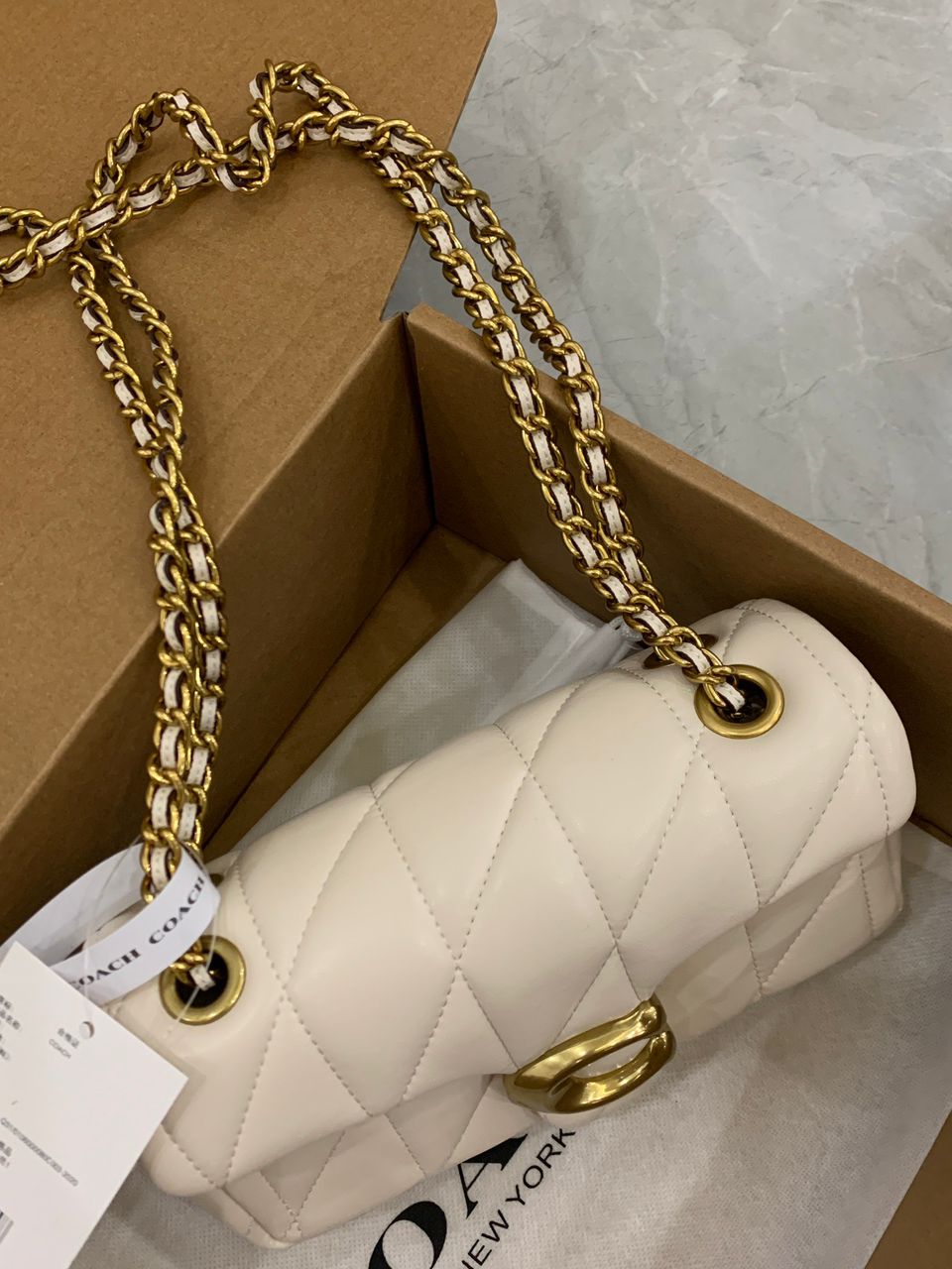 Bolsa Satchel Couro Branco Estruturada