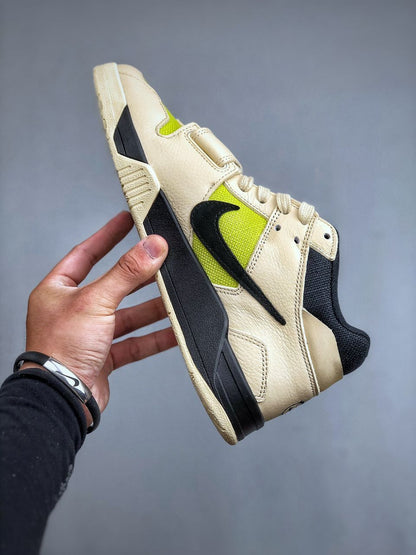 Tênis Cano Alto Basquete Suede Verde Cactus Detalhe Rebite