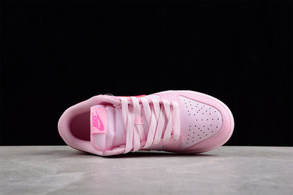 Tênis Cano Baixo Couro Rosa Monocromático
