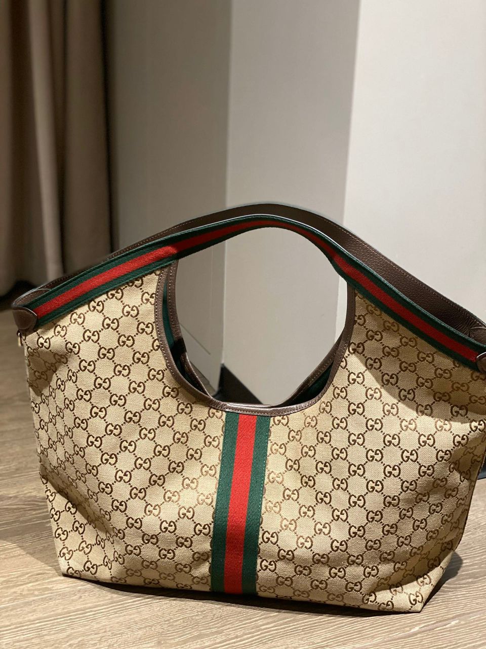 Bolsa Tote Grande Couro Liso Preto