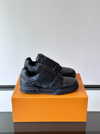Tênis Casual Couro Preto