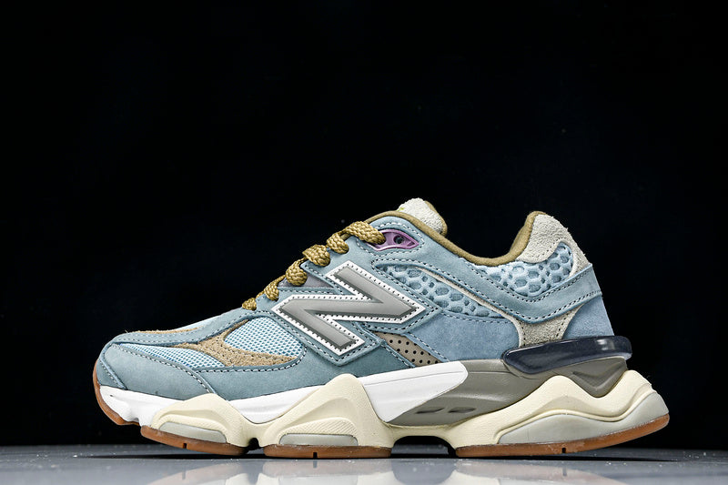 Tênis Runner Malha Cinza Detalhe Marrom Vintage
