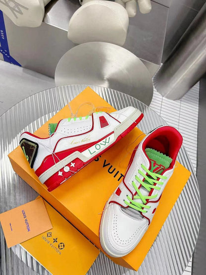 Tênis Casual Vermelho Neon
