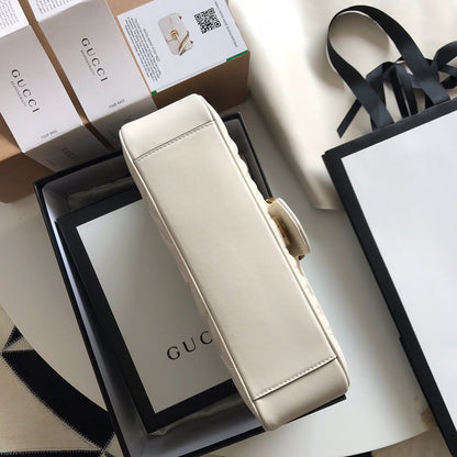 Bolsa Pequena Couro Branco Letras Entrelaçadas Small