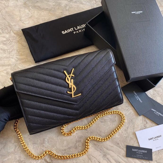 Bolsa Shoulder Couro Preto