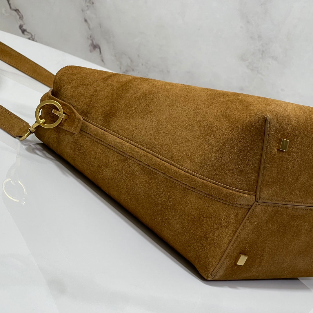 Bolsa Satchel Camurça Média 37cm