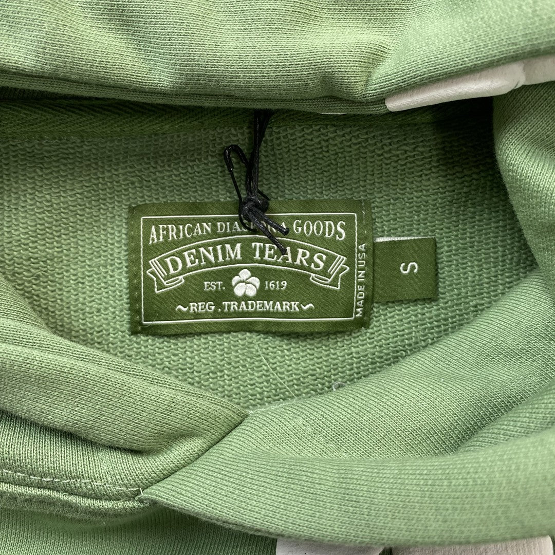 Moletom Algodão Verde Bordado Estampa Decorativa
