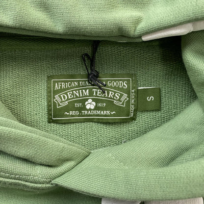 Moletom Algodão Verde Bordado Estampa Decorativa