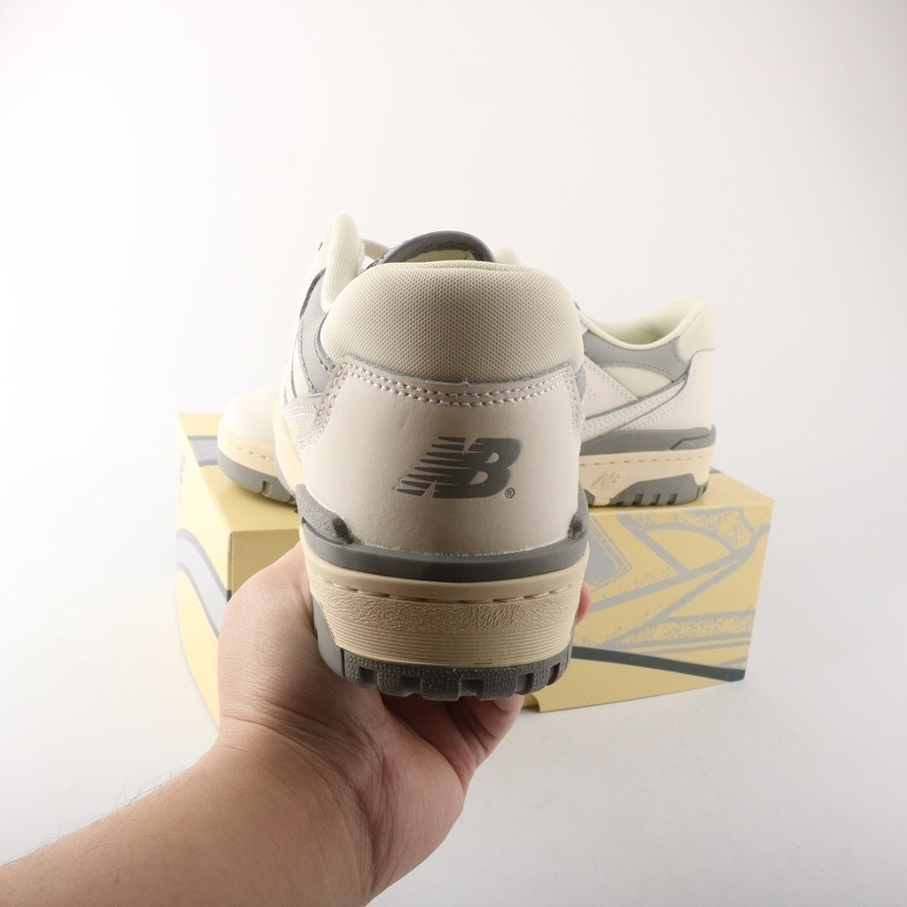 Tênis Runner Malha Branco Cinza