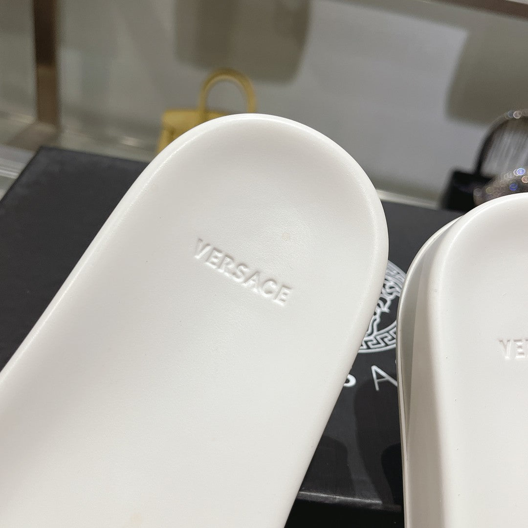 Chinelo Slide Couro Branco