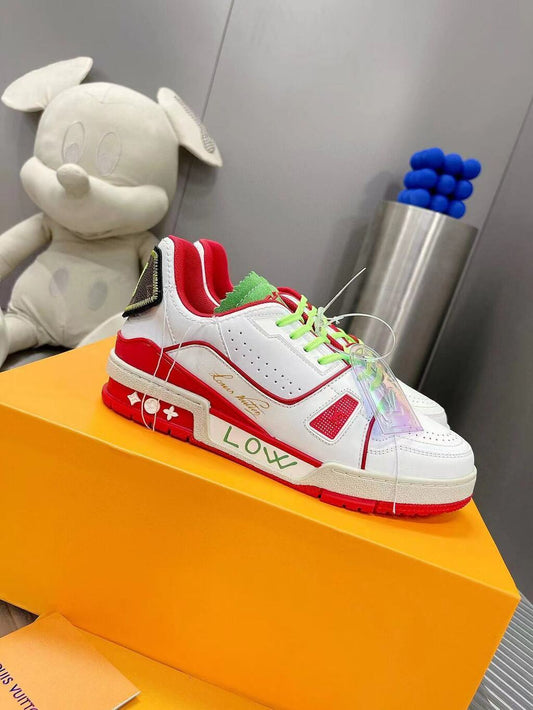Tênis Casual Vermelho Neon