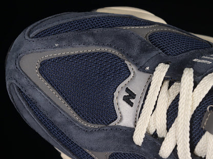 Tênis Runner Malha Navy Detalhe Branco