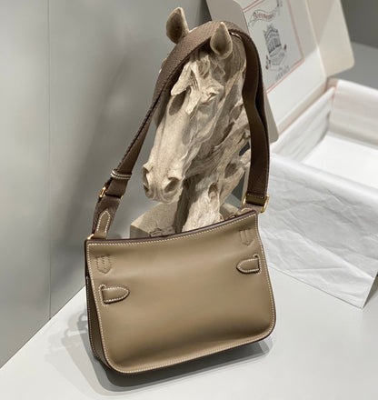 Bolsa Shoulder Couro Marrom Tira Ajustável Mini