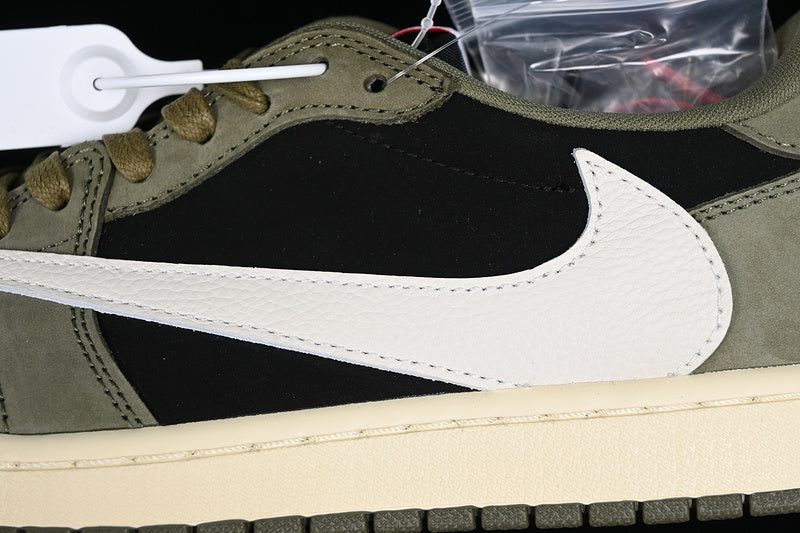 Tênis Cano Baixo Couro Branco Preto e Verde
