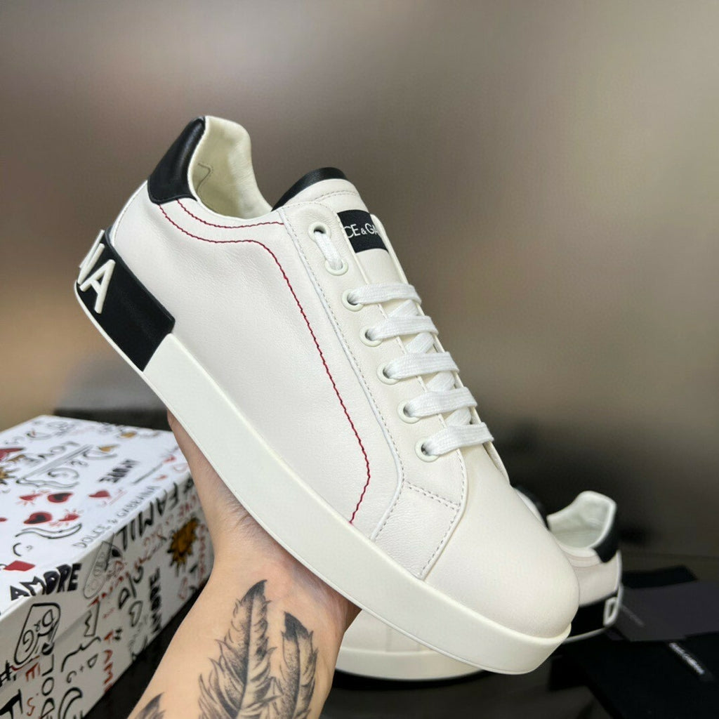 Tênis Couro Branco Casual Conforto