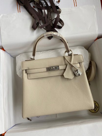 Bolsa Couro Off-Branco