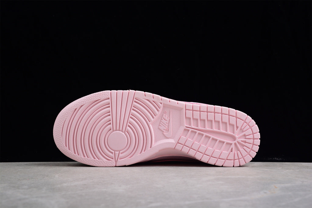 Tênis Cano Baixo Couro Rosa Prism Detalhe Branco
