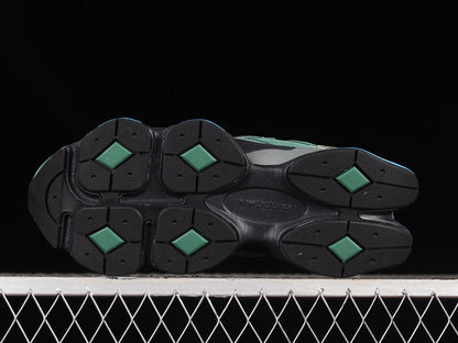 Tênis Runner Malha Forest Green Detalhe Cinza
