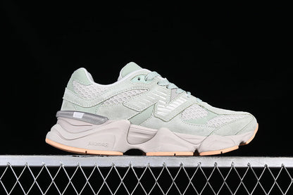 Tênis Runner Couro Cinza Prata Detalhes Verde Musgo