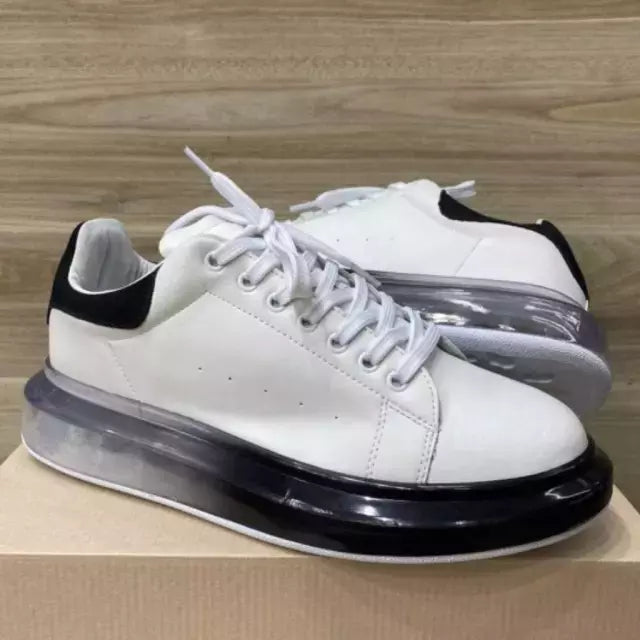 Tênis Couro Branco Solado Oversized