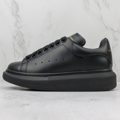 Tênis Couro Preto Cano Alto Casual