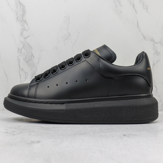 Tênis Couro Preto Cano Alto Casual