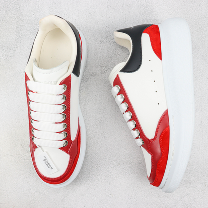 Tênis Couro Vermelho Solado Branco