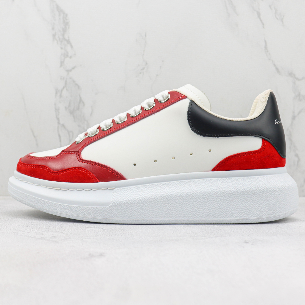 Tênis Couro Vermelho Solado Branco