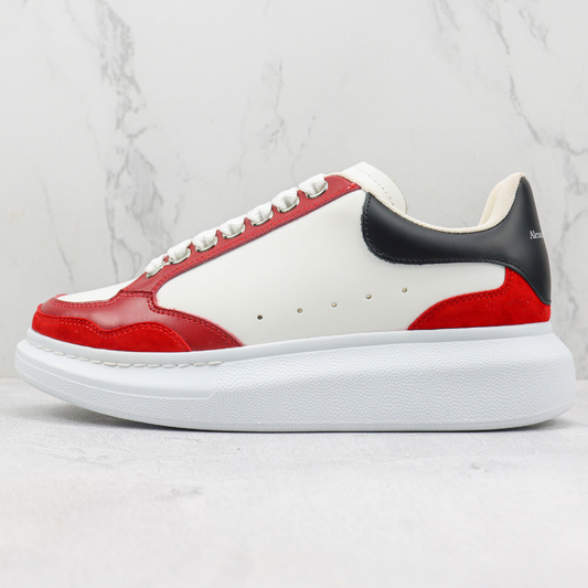 Tênis Couro Vermelho Solado Branco