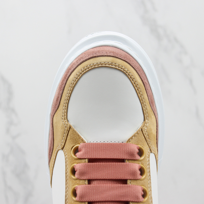 Tênis Couro Branco Solado Oversized