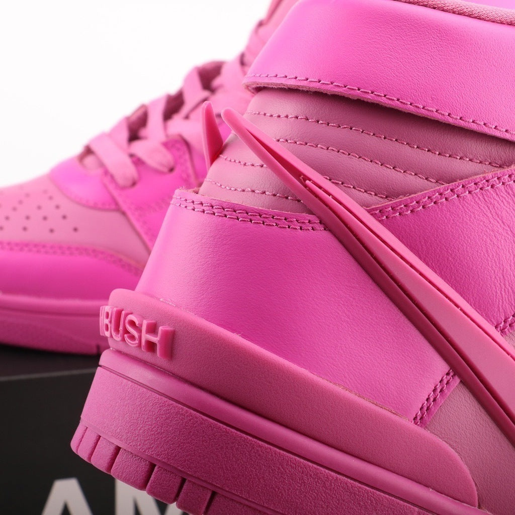 Tênis Cano Alto Couro Fuschia Detalhes Cosmic